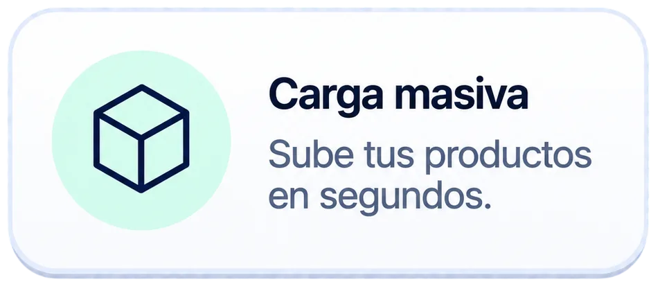 Carga masiva de productos